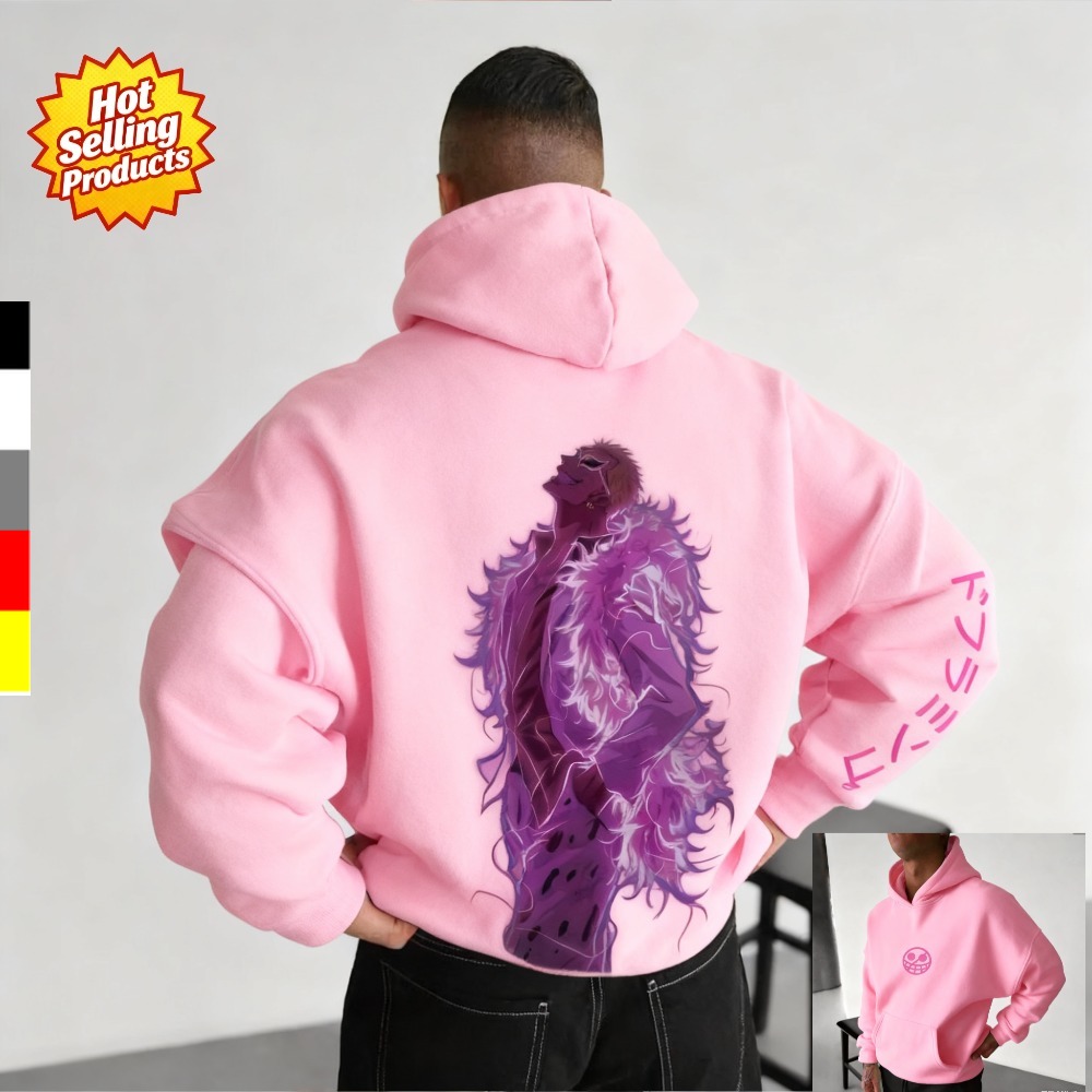 Y2K Winter Clothing - قطعة واحدة هوديي Donquixote Doflamingo جديد