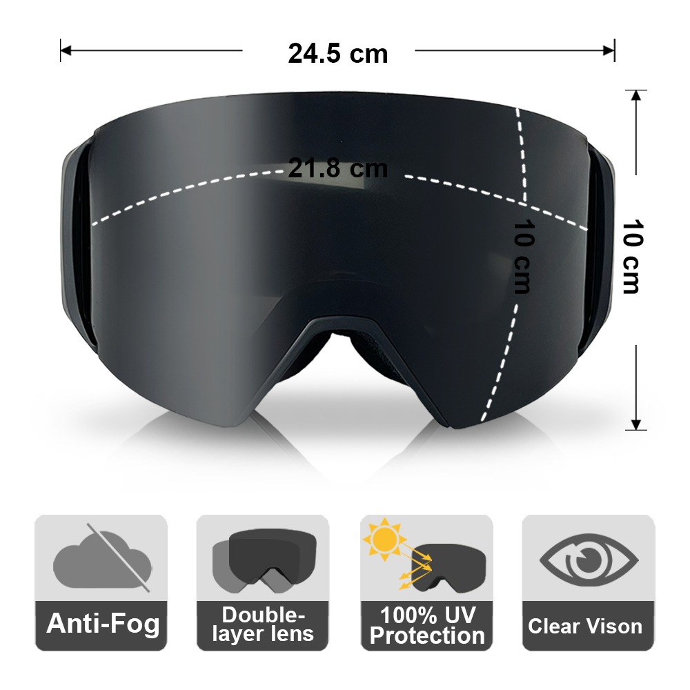 Snow Goggle Uv - نظارات التزلج المهنية الرجال النساء مكافحة