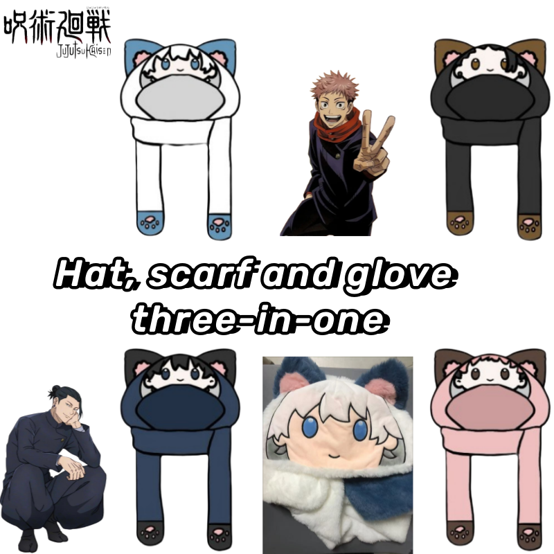 Winter Clothing Earmuffs - جديد Jujutsu Kaisen Gojo Satoru Itadori