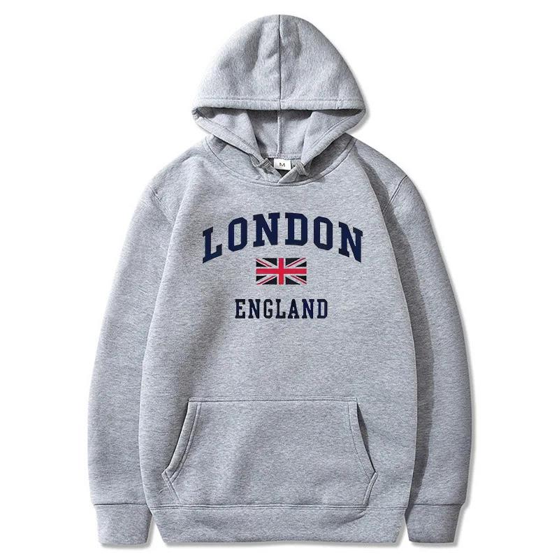 Winter Clothing London - هودي لندن إنجلترا للرجال، سترات بقلنسوة