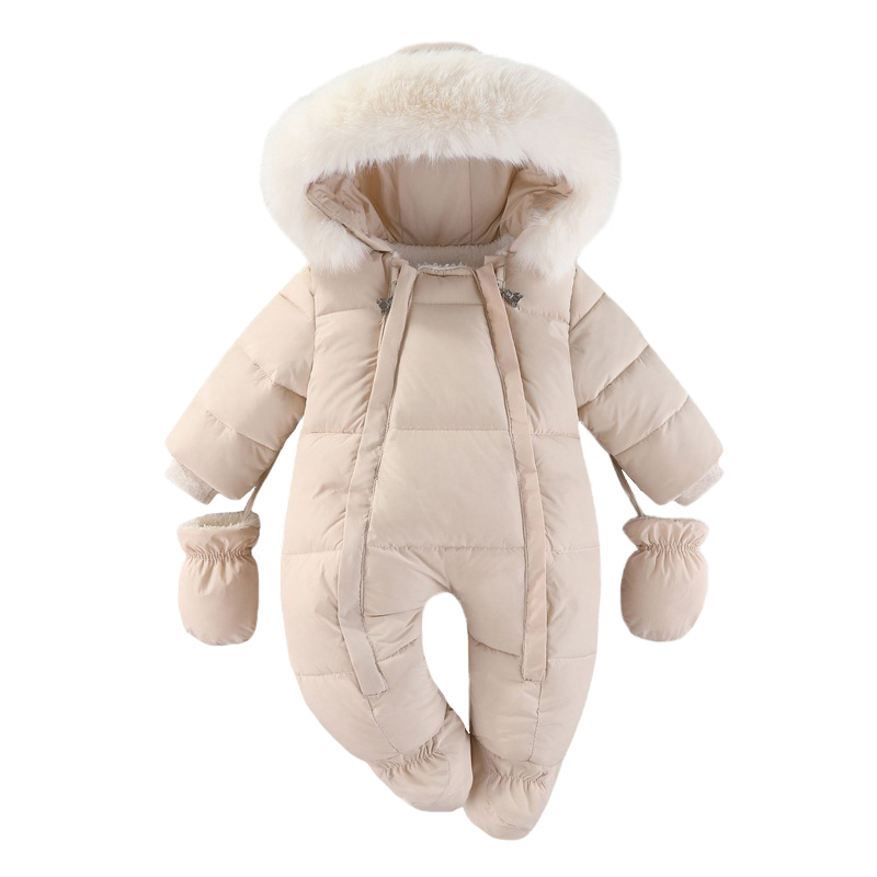Winter Clothing Baby - الشتاء الوليد الطفل رومبير مع قفازات