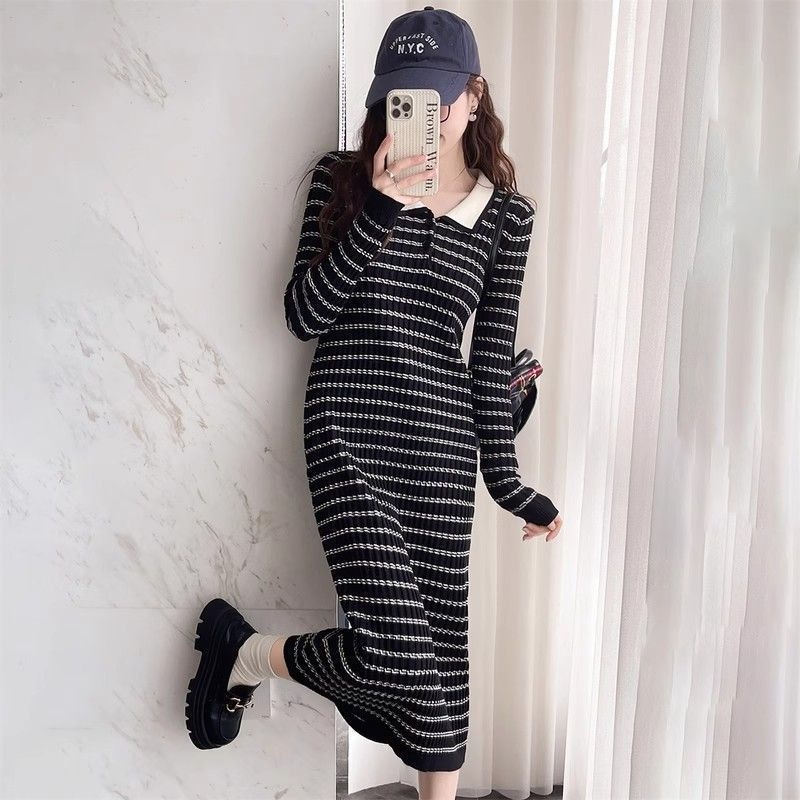 شريط المشمش امرأة محبوك فستان  - مراجعة Winter Clothing On Sale Women'S وسعره