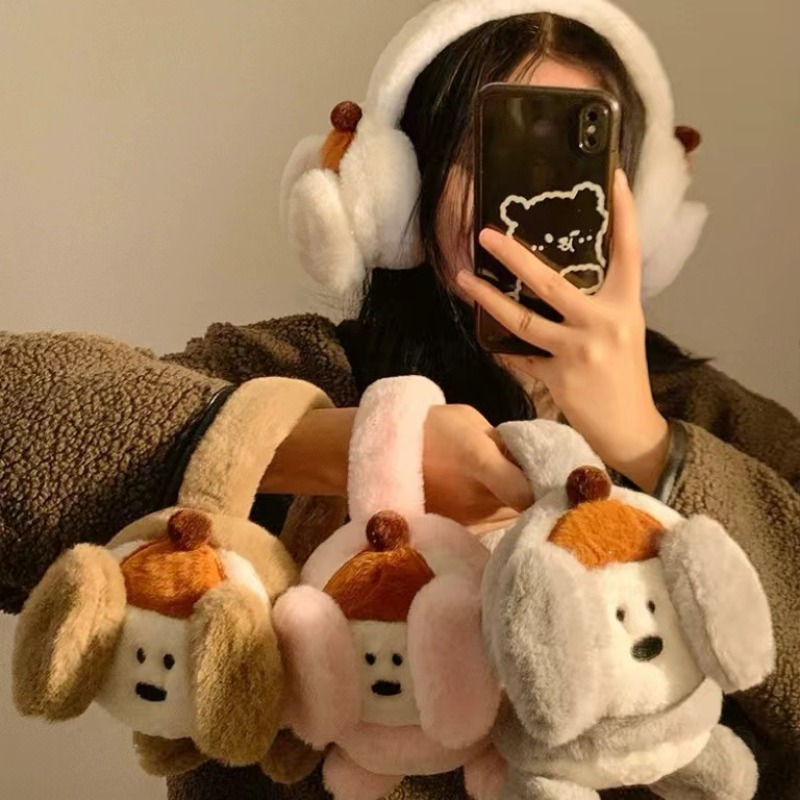 لطيف الكرتون جرو غطاء للأذنين  - مراجعة Winter Clothing Earmuffs وسعره