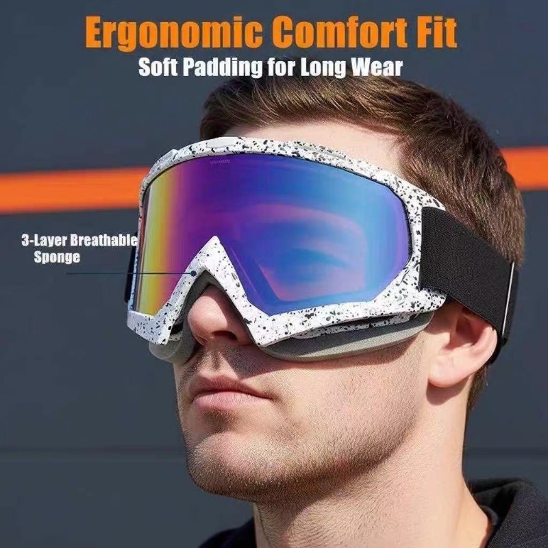نظارات واقية كبيرة الحجم للرجا - مراجعة Snow Goggle Uv وسعره