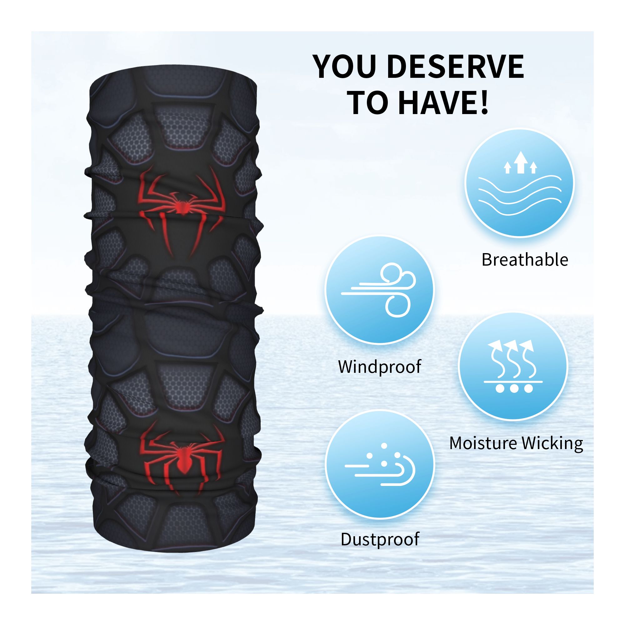 العنكبوت الشتاء عقال الرقبة أد - مراجعة Neck Gaiter Fleece وسعره