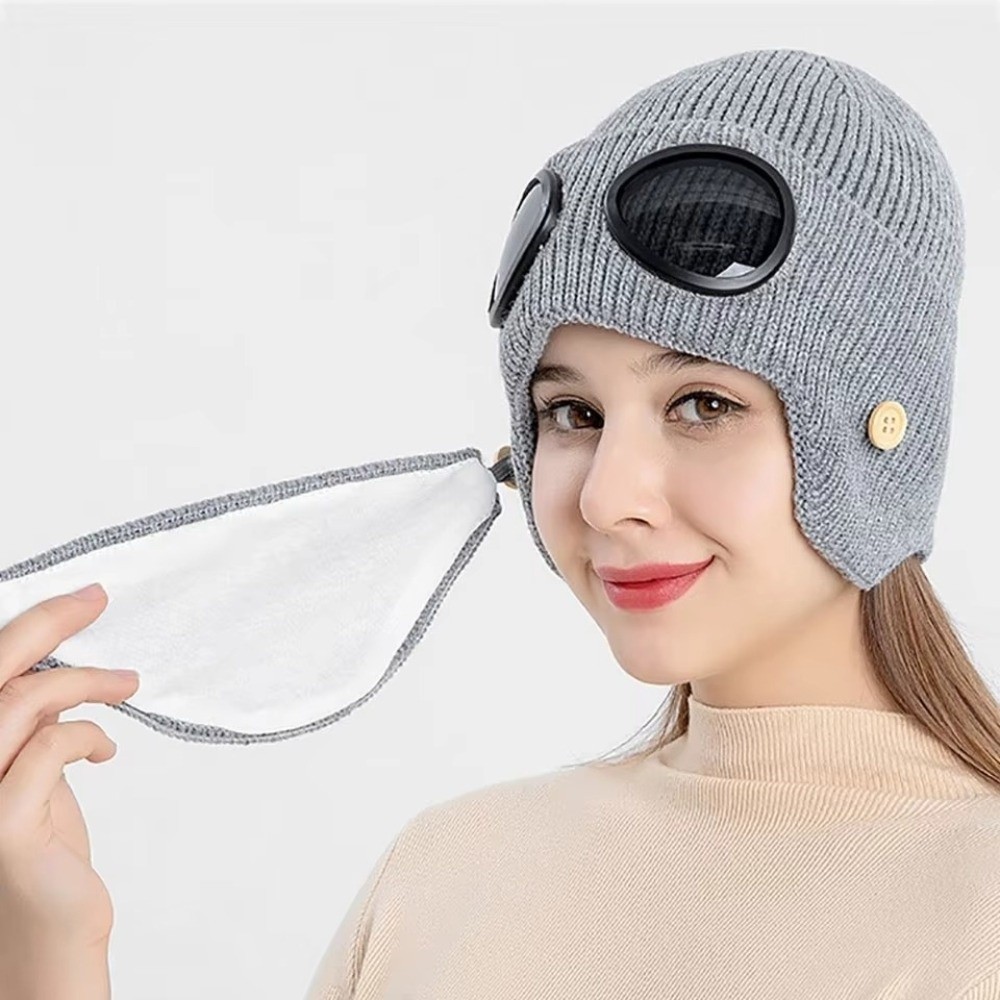 قبعة صوفية دافئة مبطنة بالصوف  - مراجعة Winter Clothing Earmuffs وسعره