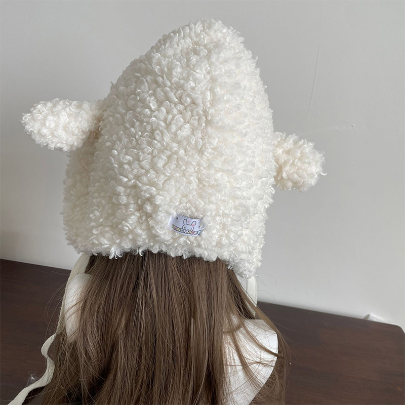 الشتاء الأبيض أفخم الأغنام قبع - مراجعة Winter Clothing Earmuffs وسعره