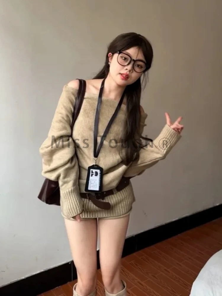 Autumn Winter Korean Knit Outf - مراجعة Y2K Winter Clothing وسعره