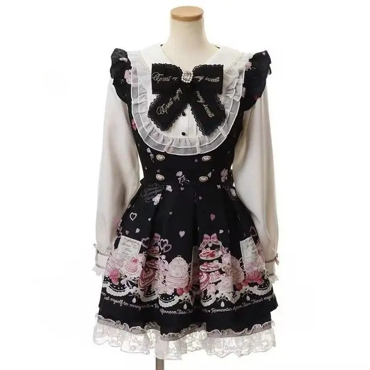 اليابانية 2 قطعة فستان مجموعات - مراجعة Y2K Winter Clothing وسعره