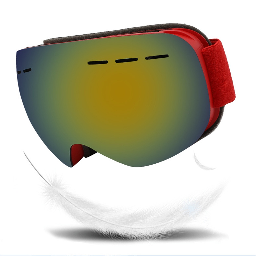 نظارات تزلج بإطار مزدوج الطبقا - مراجعة Snow Goggle Uv وسعره