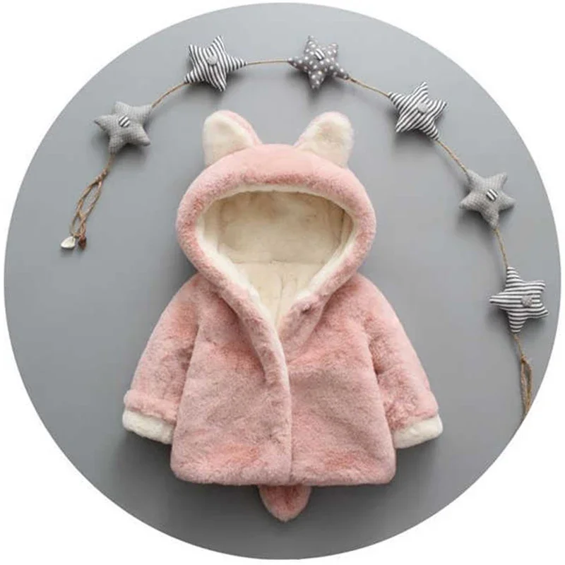 آذان القط لطيف أفخم سترة طفل ، - مراجعة Winter Clothing Baby وسعره