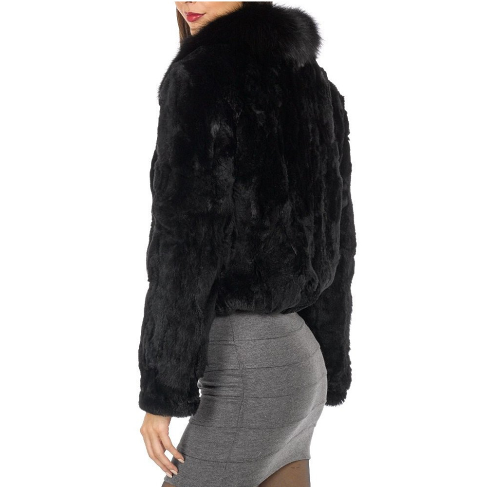معطف فرو أرنب حقيقي فاخر للنسا - مراجعة Winter Clothing Offer وسعره